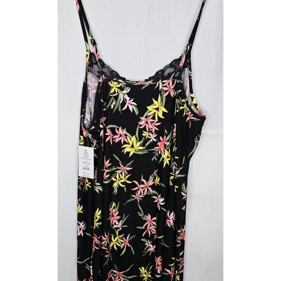 NWT Joyspun Womens Plus Size Knit Chemise Flowers Tropical 2X (18W-20W) - Picture 5 of 6